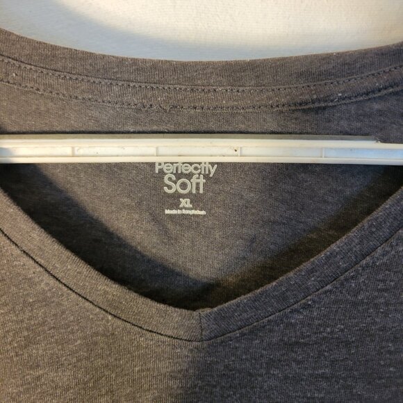 Womens Perfectly Soft Shirt Size XL Grey in Color  -- ITEM #1687 - Picture 3 of 3